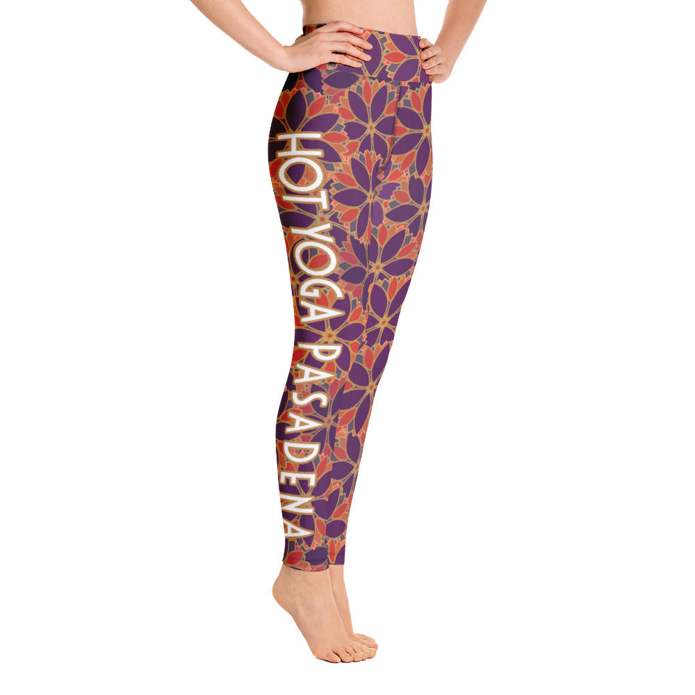 Hot Yoga Pasadena-Flower Leggings