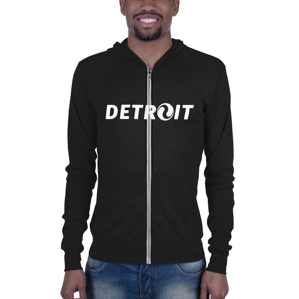 Fuse45-Detroit Unisex zip hoodie