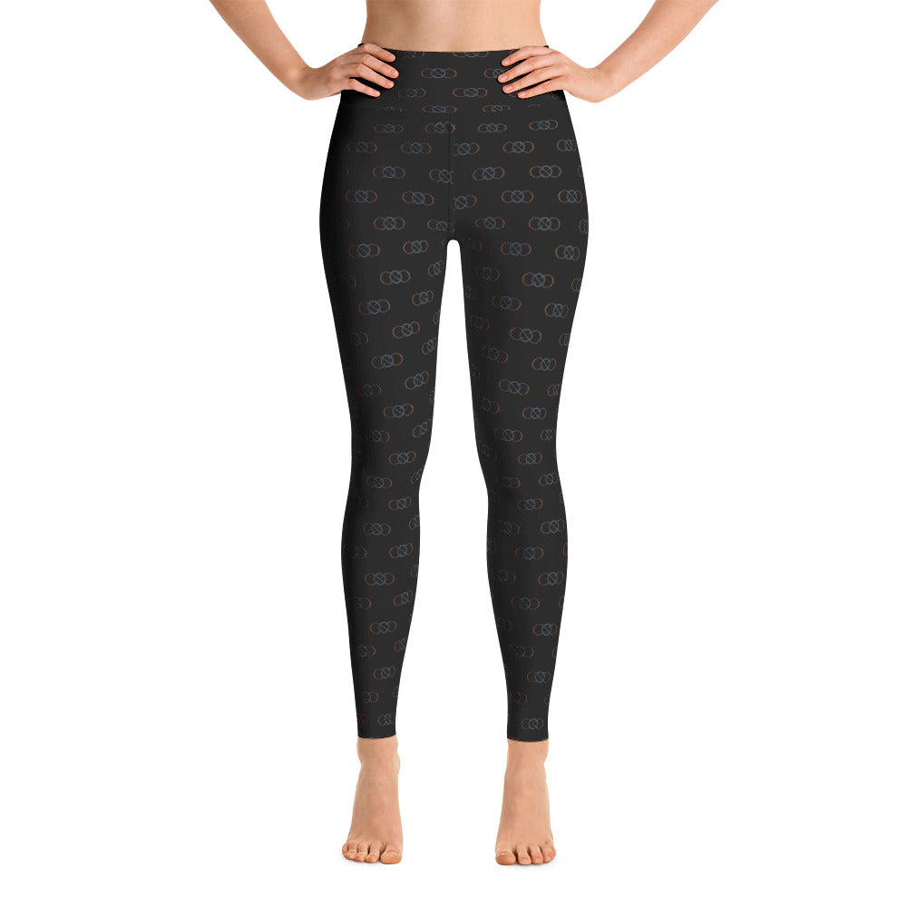 105F Infinity Black High Waist Yoga Leggings