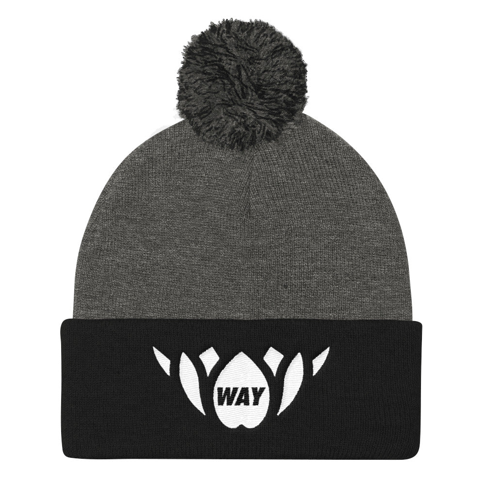 WAY LOTUS-Pom Pom Knit Cap