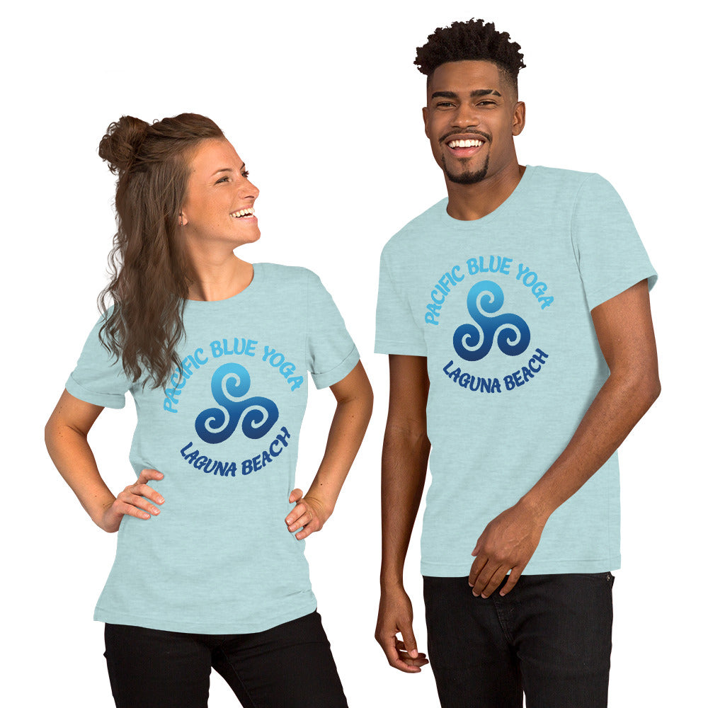 Pacific Blue Yoga-Short-Sleeve Unisex T-Shirt