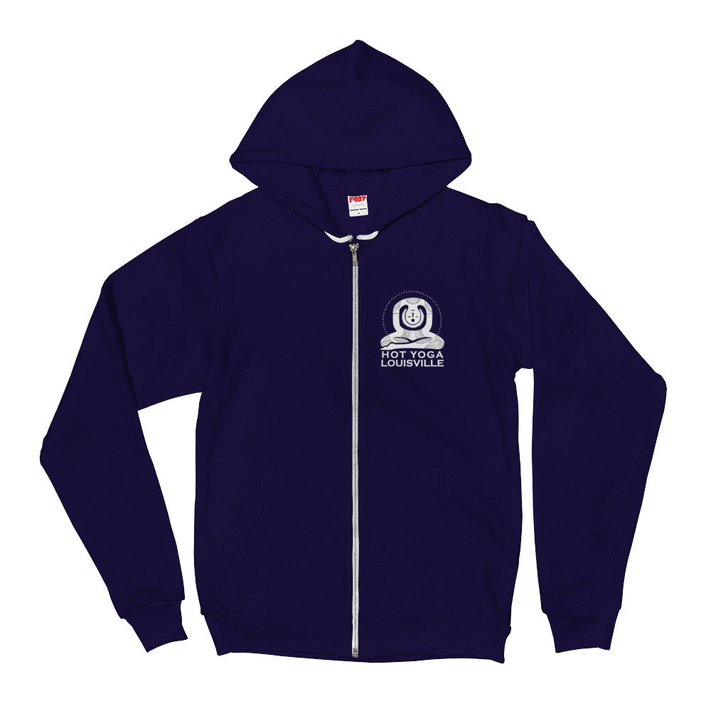 Hot Yoga Louisville Unisex Flex Fleece Zip Hoodie