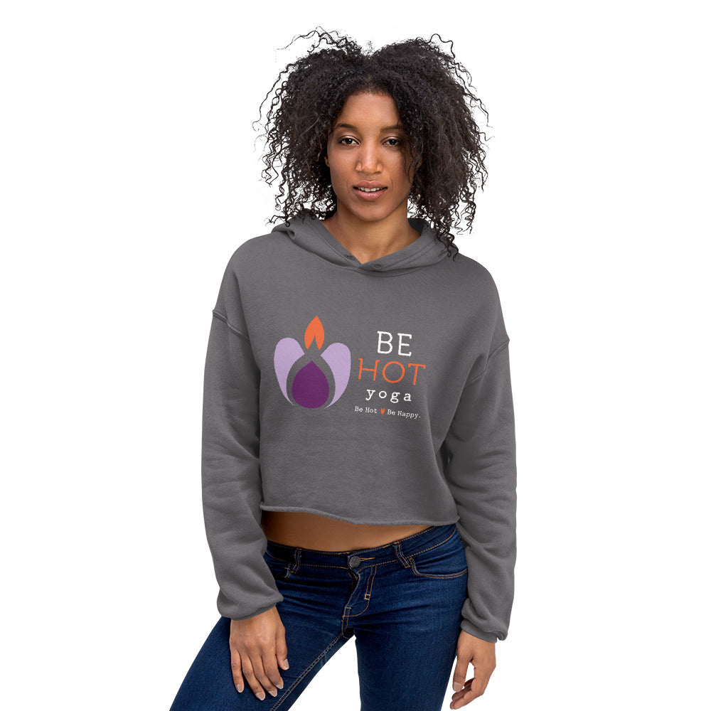Be Hot Yoga Atlanta-Crop Hoodie