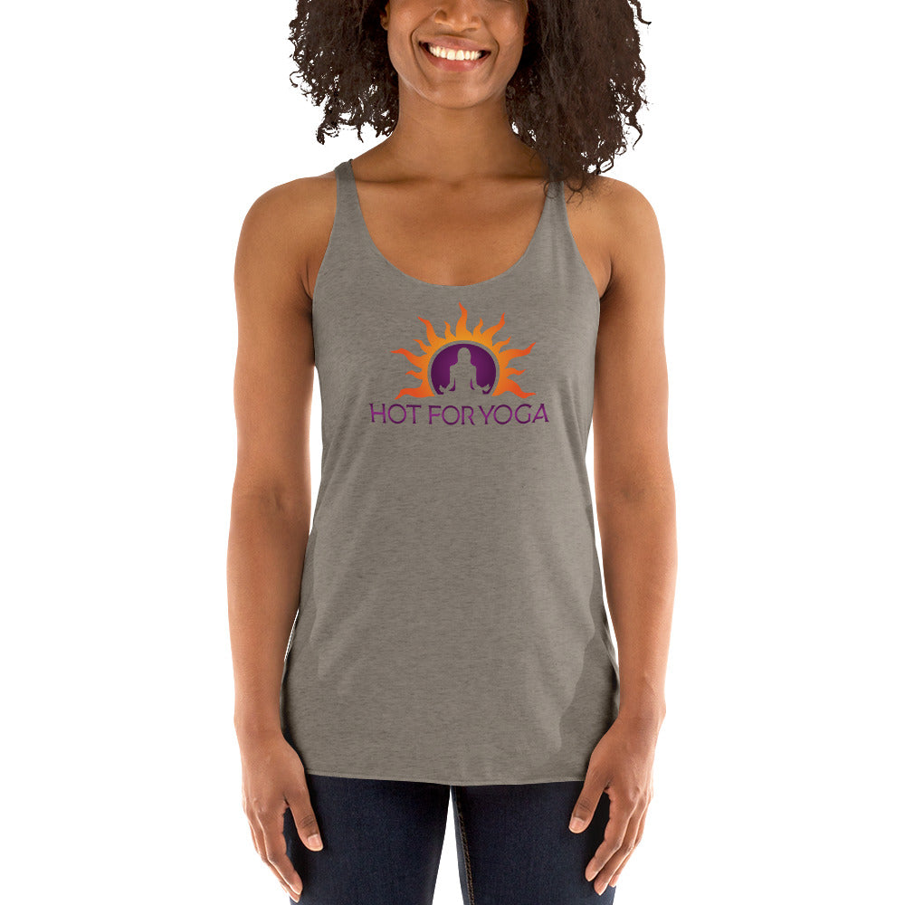 Hot For Yoga-Women's Racerback Tank