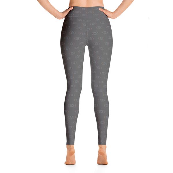 105F Infinity Grey High Waist Yoga Leggings