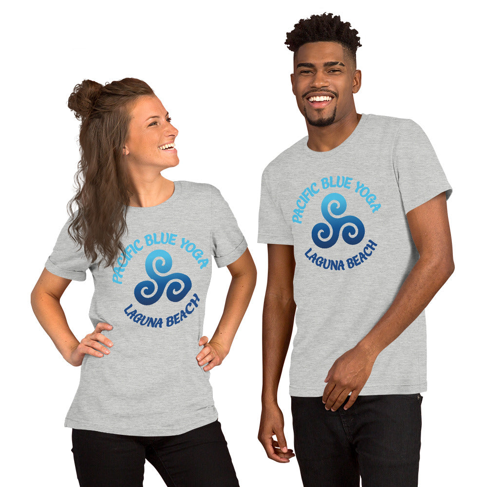 Pacific Blue Yoga-Short-Sleeve Unisex T-Shirt