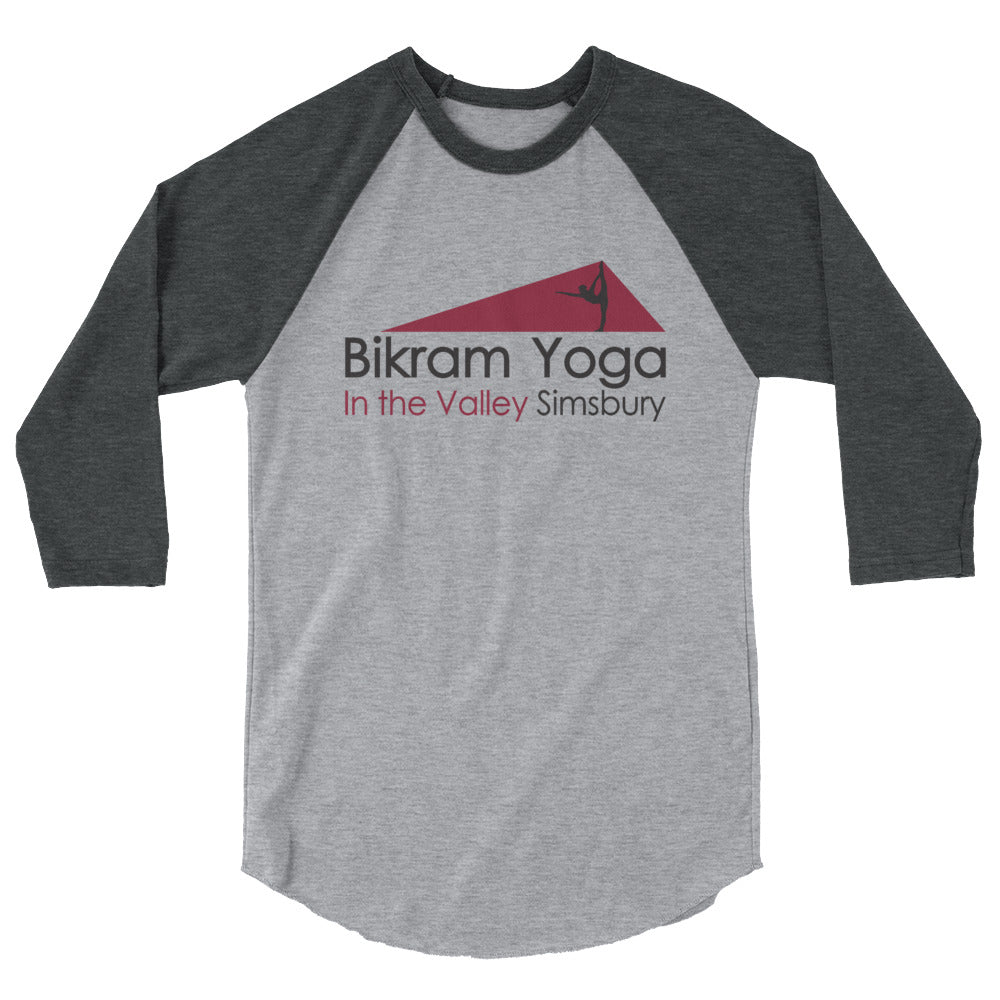 Bikram Yoga Simsbury-3/4 sleeve raglan shirt