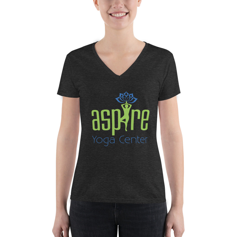 Aspire Yoga Center-Women's V-neck Tee