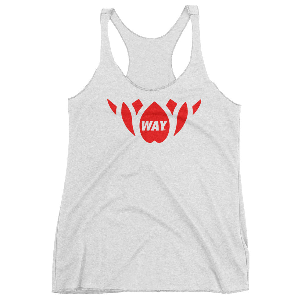 White + Red Lotus Team Tank