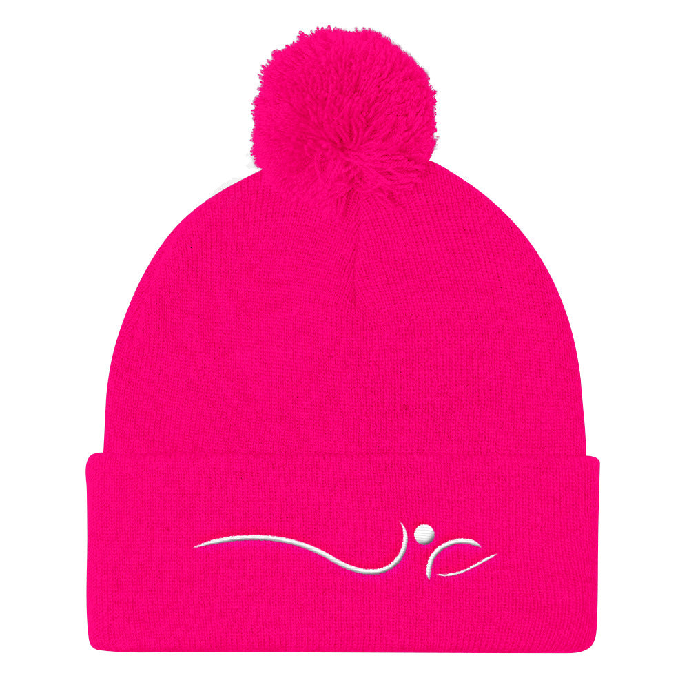 Indy House Of Pilates-Pom Pom Knit Cap