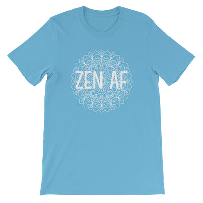 M3Yoga-Zen AF Back Logo-Short-Sleeve Unisex T-Shirt