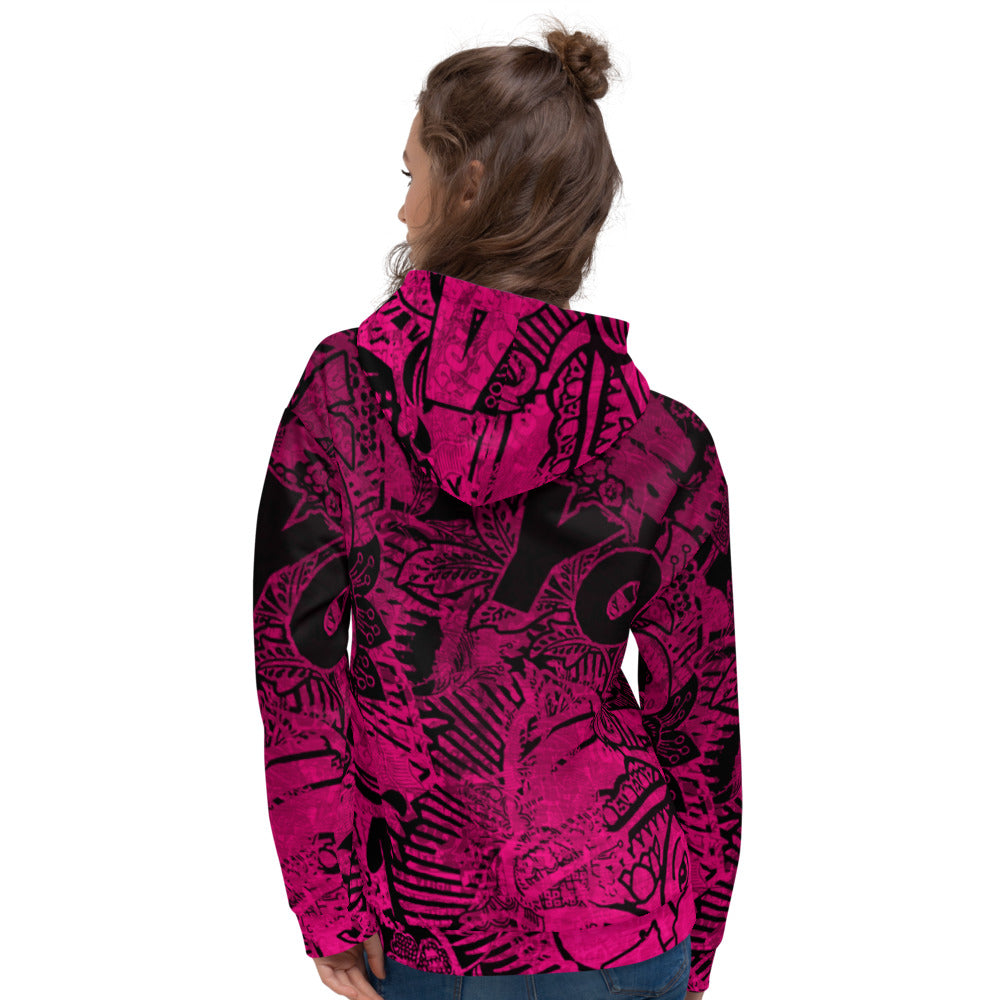 Pink Elephant-Unisex Hoodie