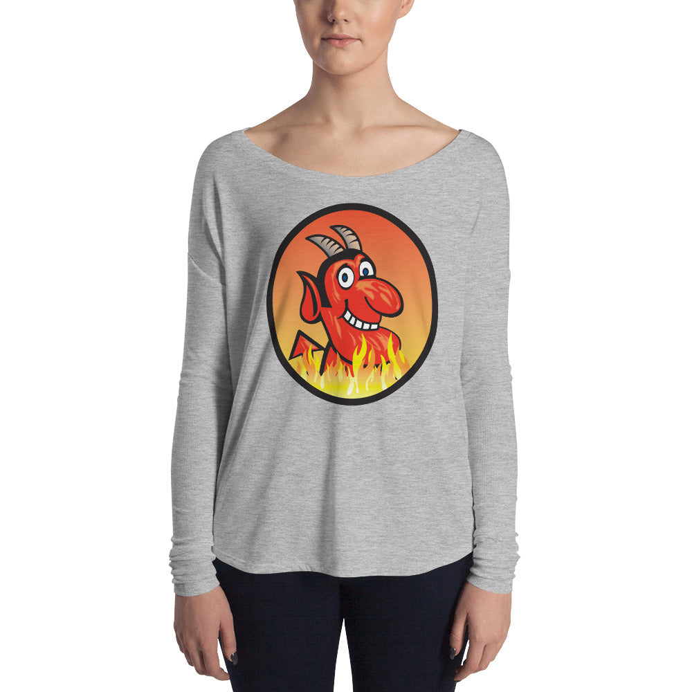 Yoga Hell Devil-Ladies' Long Sleeve Tee