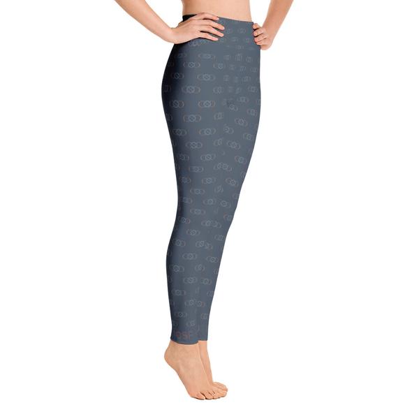 105F Infinity Blue High Waist Yoga Leggings