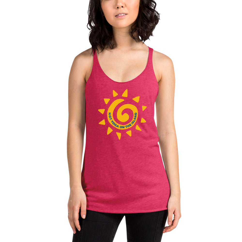 Hot Yoga On The Island-Women's Racerback Tank
