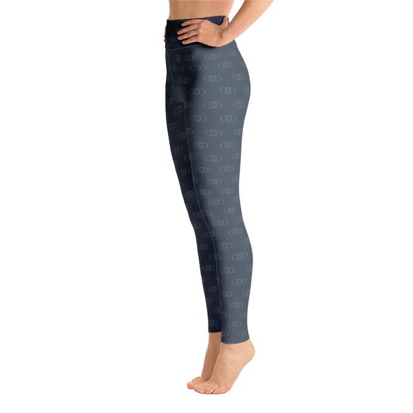105F Infinity Blue High Waist Yoga Leggings