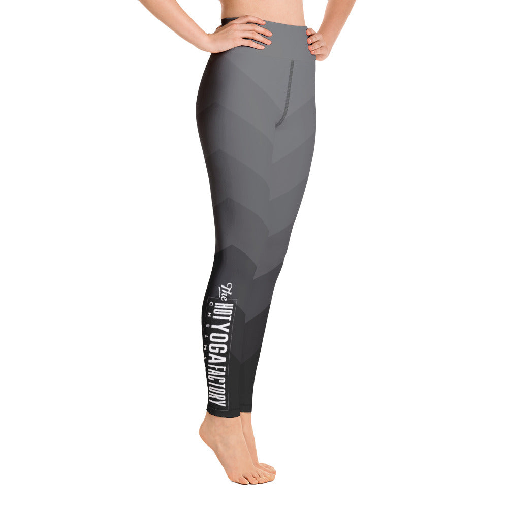 The Hot Yoga Factory-Side Logo Gray Leggings 2
