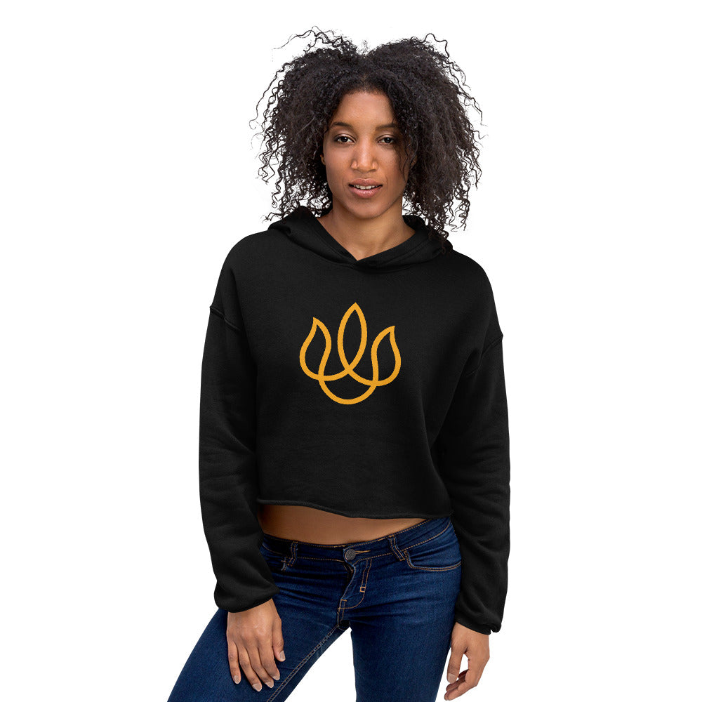 Original Hot Yoga Traverse City-Crop Hoodie