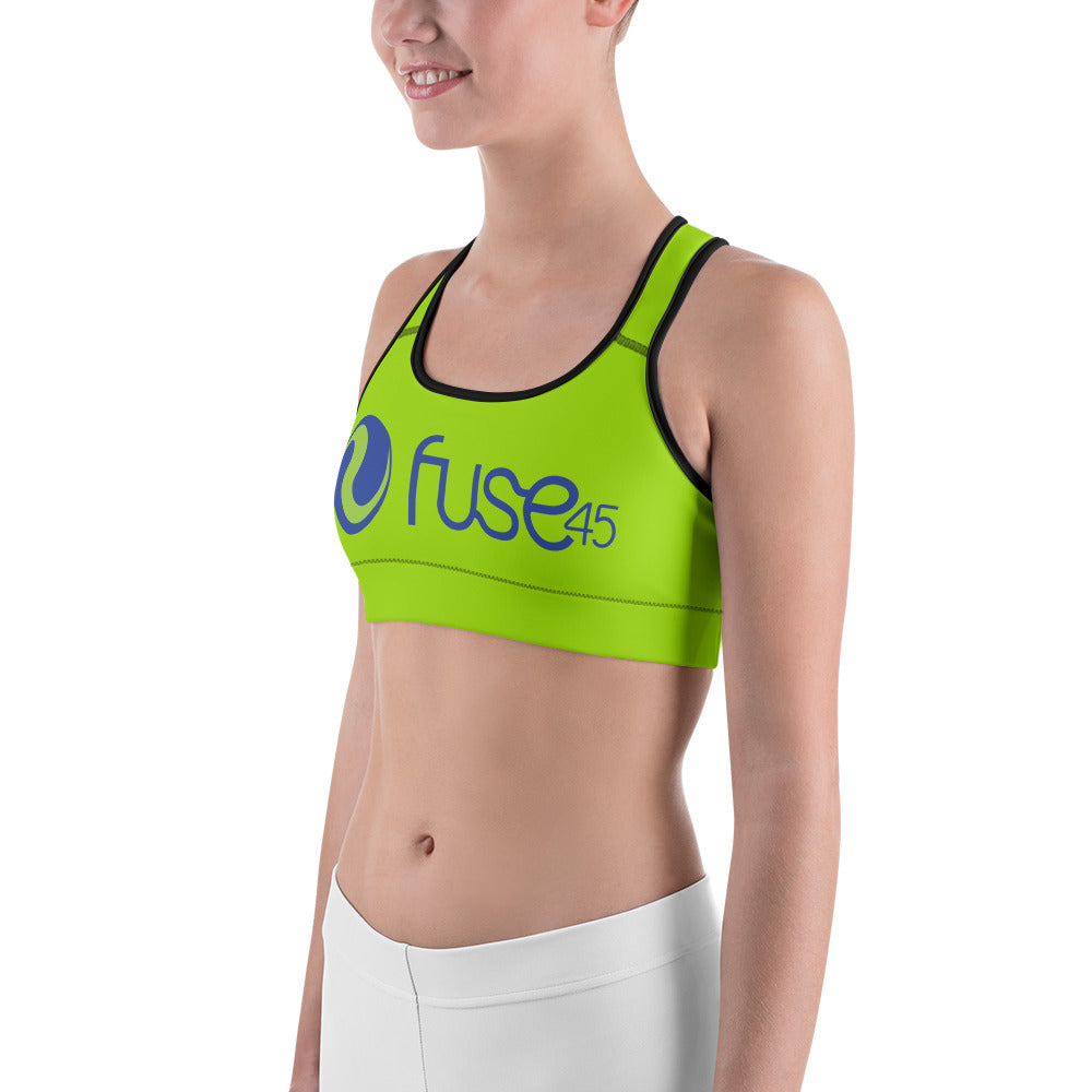 Fuse45-Green Sports Bra