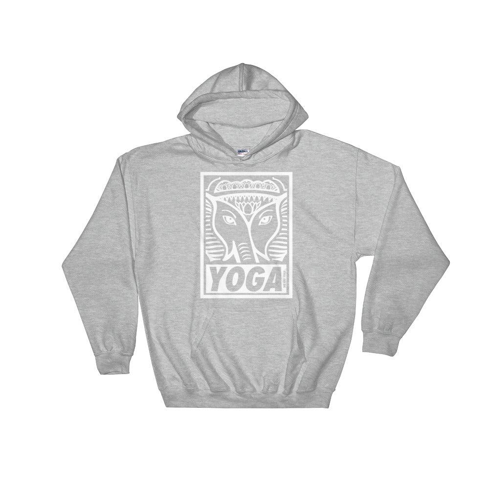 Classic Stamp Hooded Sweatshirt-White