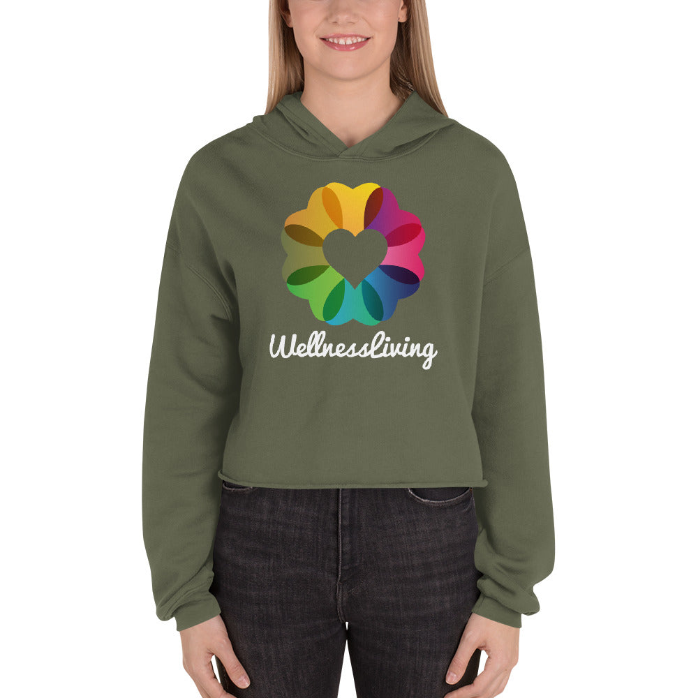 Wellness Living-Crop Hoodie