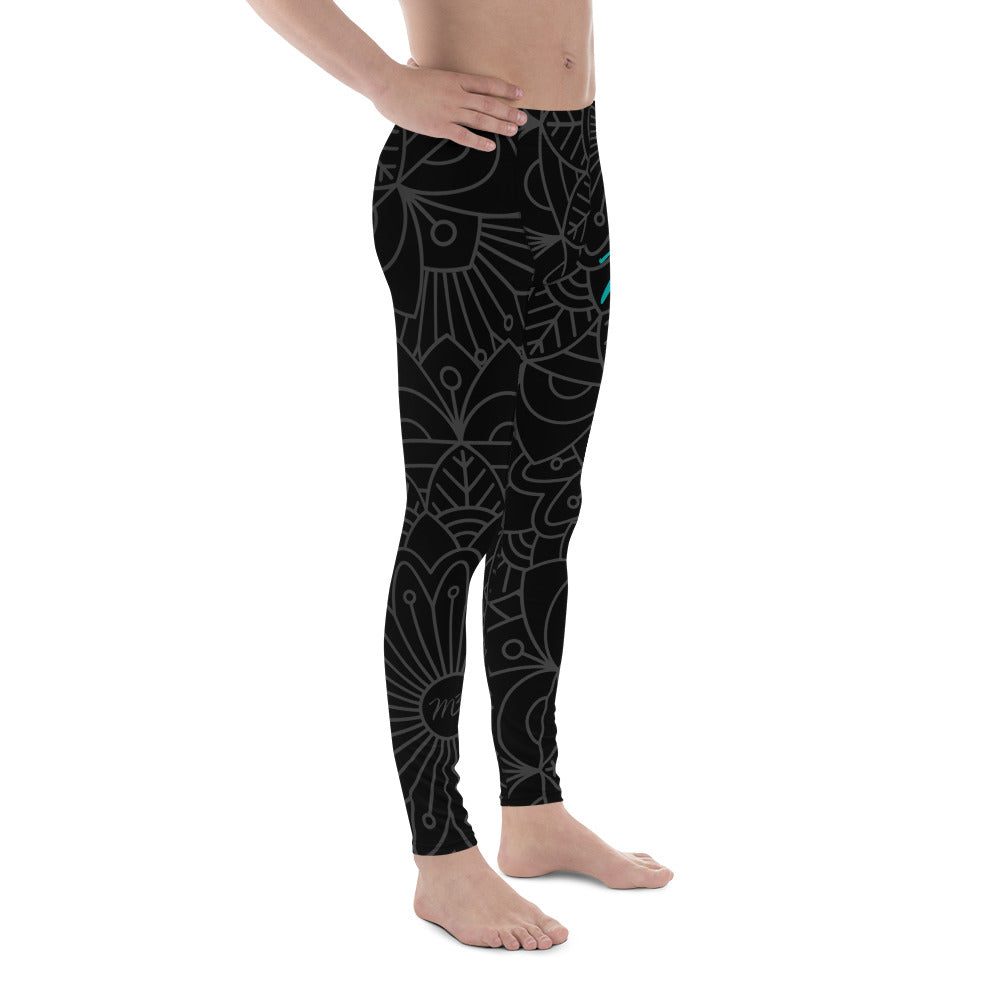 M3Yoga-Pattern Men's Leggings 2