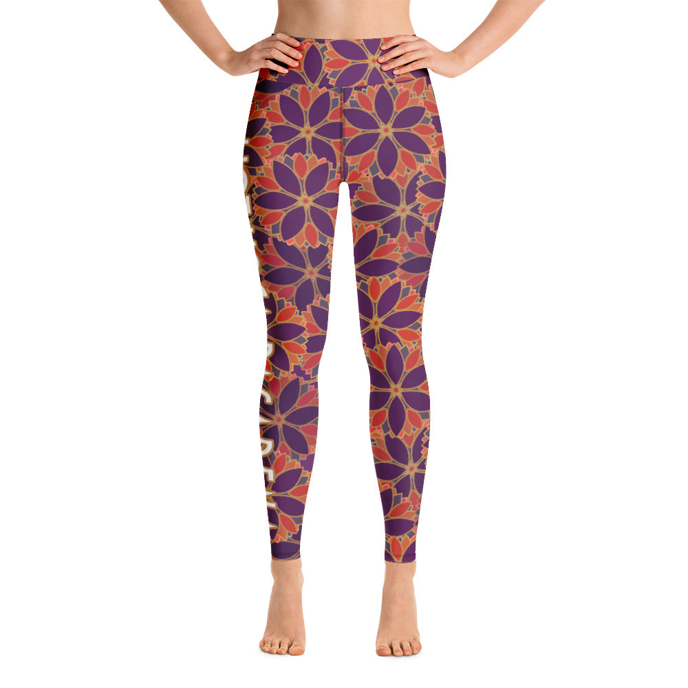 Hot Yoga Pasadena-Flower Leggings