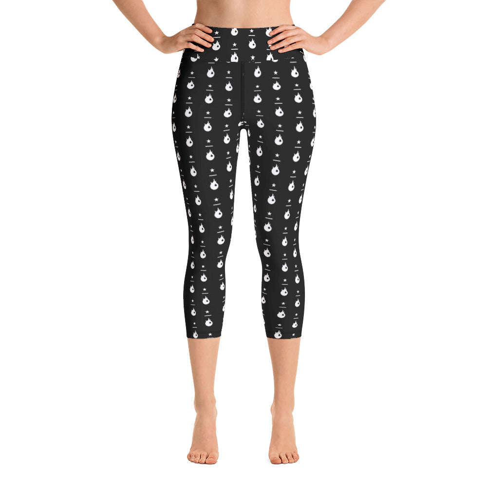 True Yoga Vermont-S&R Black Capri