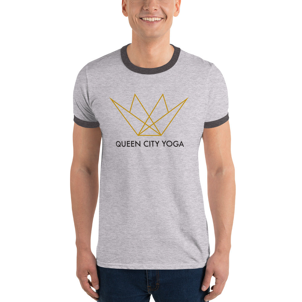 Queen City Yoga - Men's Ringer T-Shirt