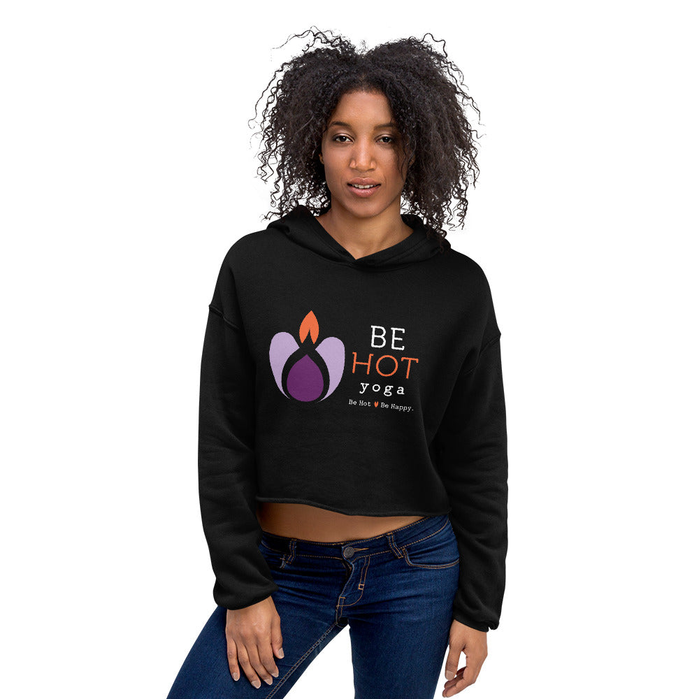 Be Hot Yoga Atlanta-Crop Hoodie