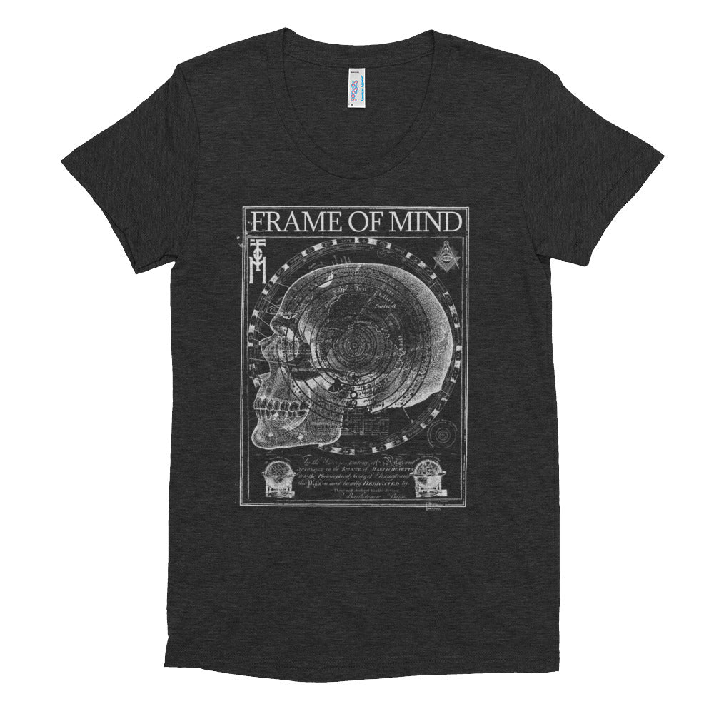 FOM SKULL-Women's Crew Neck T-shirt
