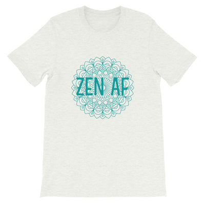 M3Yoga-Zen AF Back Logo-Short-Sleeve Unisex T-Shirt