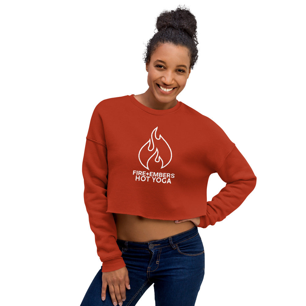 Fire+Embers Hot Yoga-Crop Sweatshirt