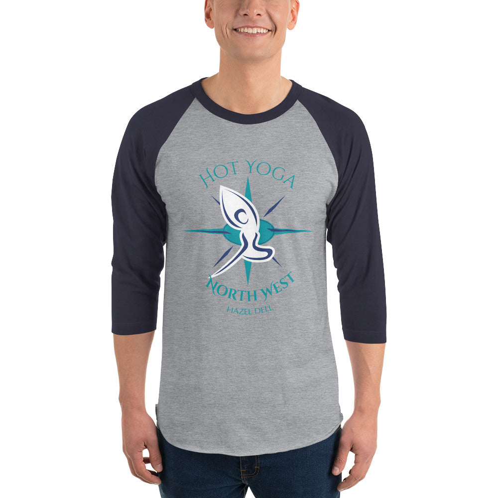 Hot Yoga North West -  Unisex 3/4 Sleeve Raglan Shirt
