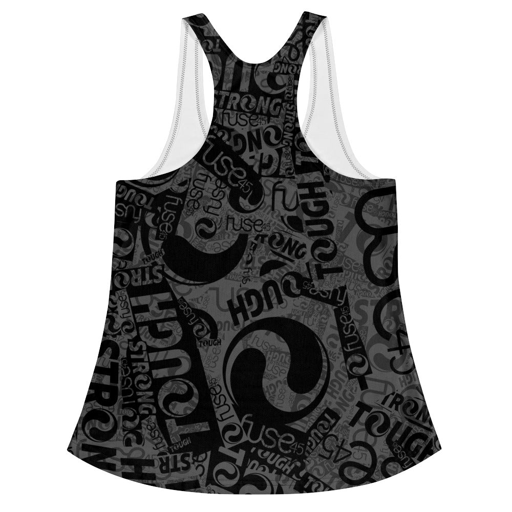 Fuse45-Allover Print Women's Racerback Tank