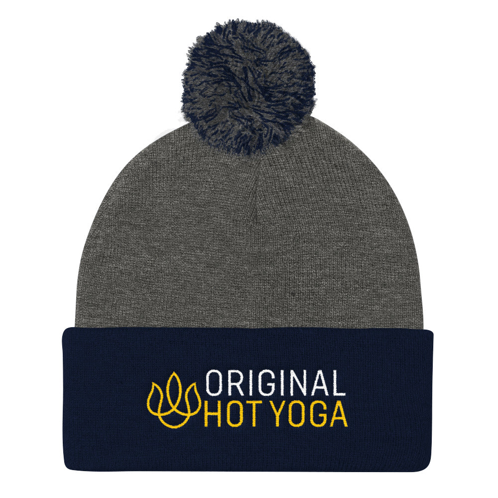 Original Hot Yoga Traverse City-Pom Pom Knit Cap
