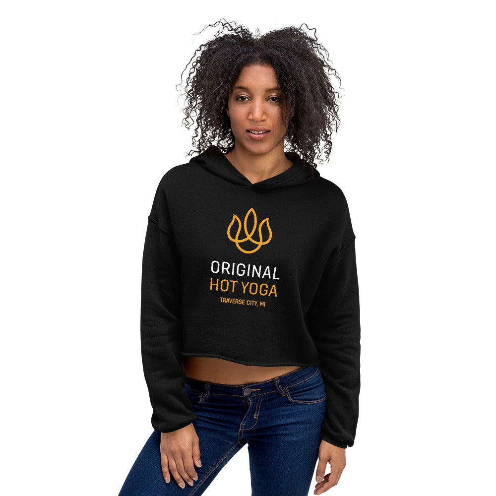 Original Hot Yoga Traverse City-Crop Hoodie