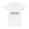 TORCHED BARRE-Women's V-Neck T-shirt