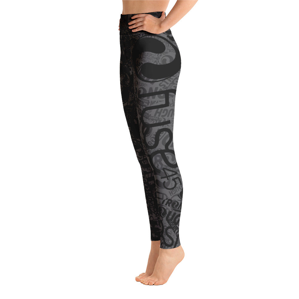 Fuse45-Allover Leggings Gray&Black