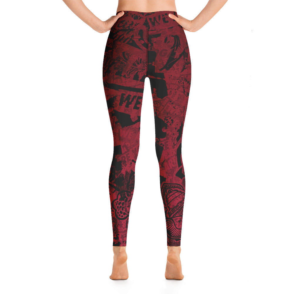 WAYdecay RED f1 Yoga Leggings