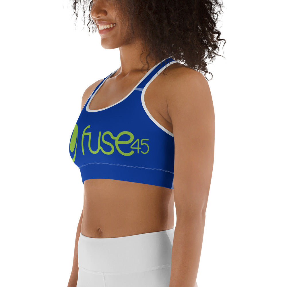 Fuse45-Blue Sports Bra