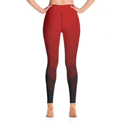 Athens FUEL Leggings Red to Black