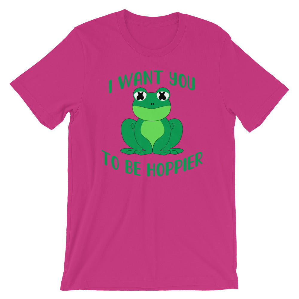 HOPPIER-Short-Sleeve Unisex T-Shirt