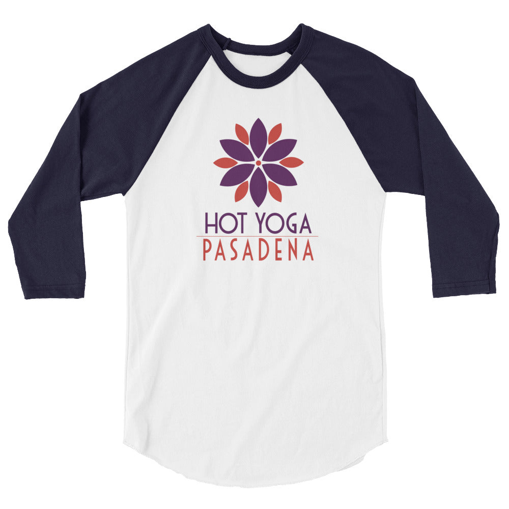 Hot Yoga Pasadena-3/4 sleeve raglan shirt