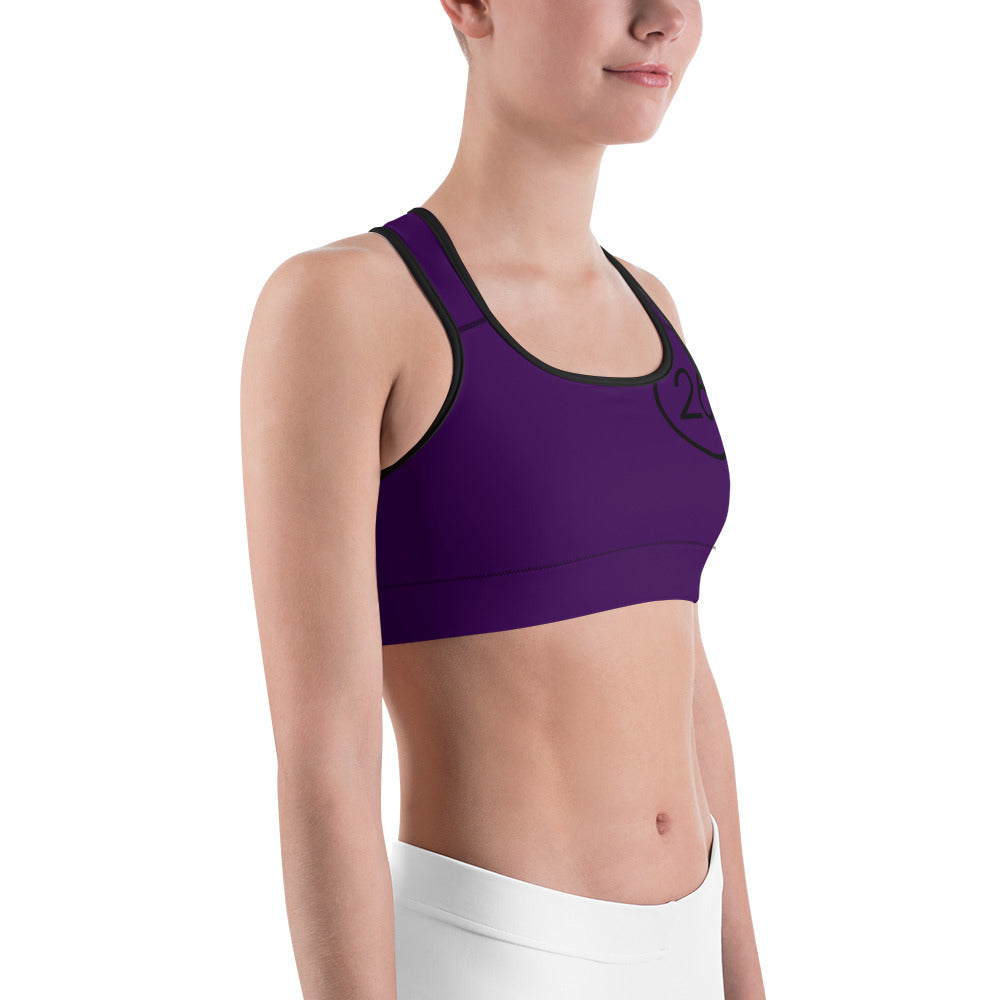 Turbo26-Sports Bra Grape 26 Logo
