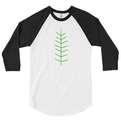 Yoga East Austin GREEN TREE-(Smaller Logo)3/4 sleeve raglan shirt