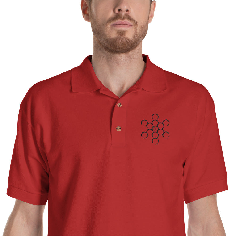 Yoga Golf Coach-Embroidered Polo Shirt