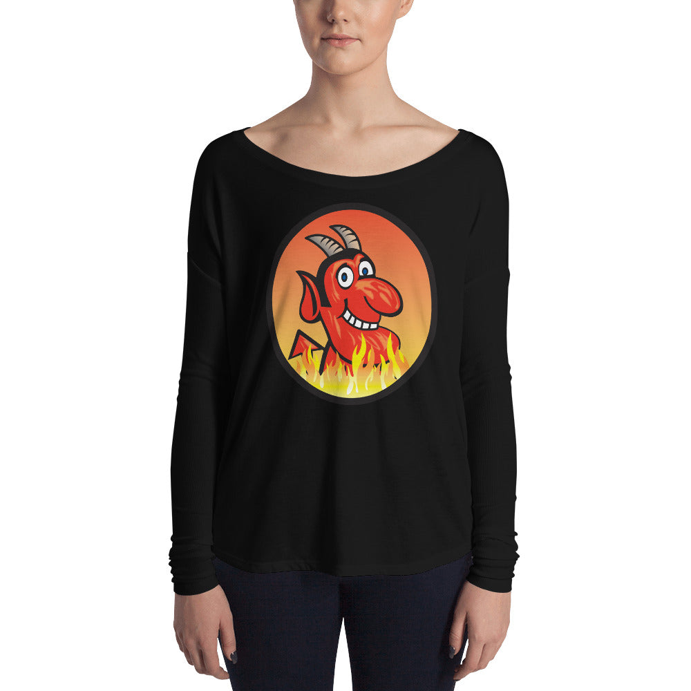 Yoga Hell Devil-Ladies' Long Sleeve Tee