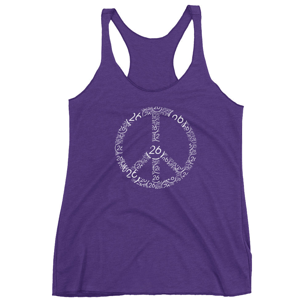 Turbo26-Peace Women's Racerback Tank
