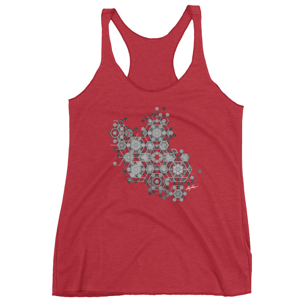 Zeb Yoga Tattoo-Women's Racerback Tank